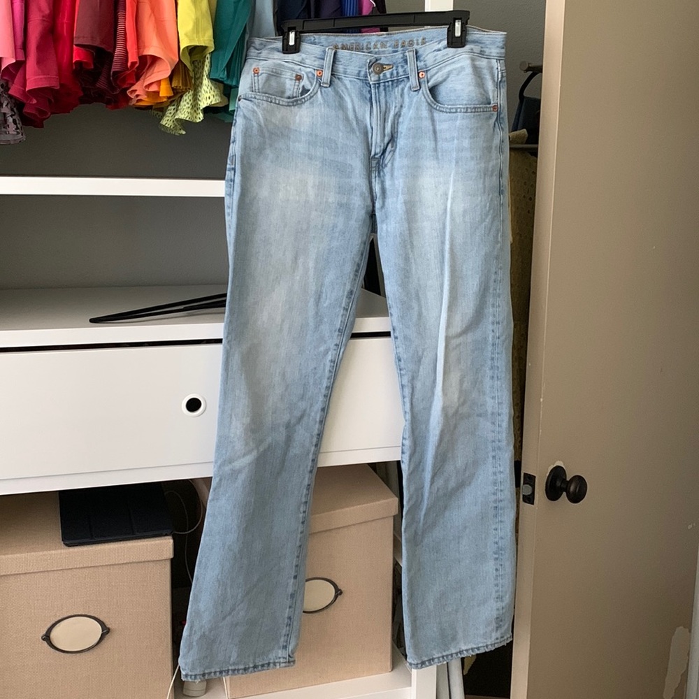 Mens American Eagle original bootcut real denim jeans 31x32